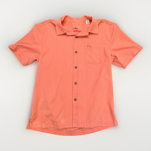 Tommy Bahama Other - Tommy Bahama Men’s Island Zone Shirt Size Small Pink Orange Silk Blend RN 86549